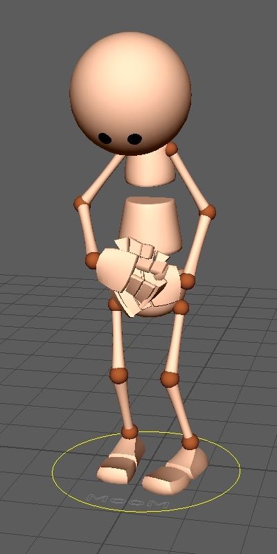 3D Animation Stance exited shy